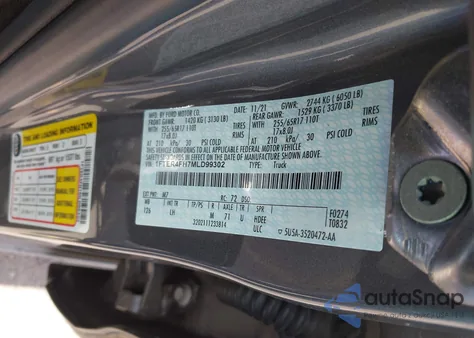 2021 Ford Ranger Xlt из США, поврежденный, VIN 1FTER4FH7MLD99302